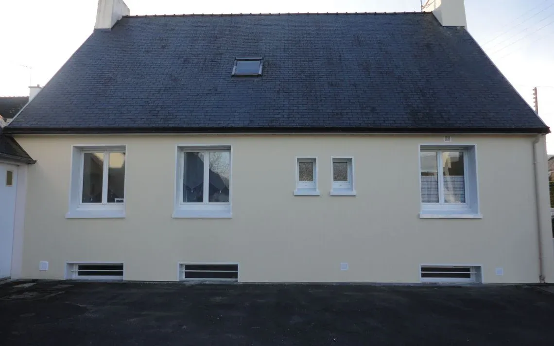 Habillage thermique de façade sur maison individuelle