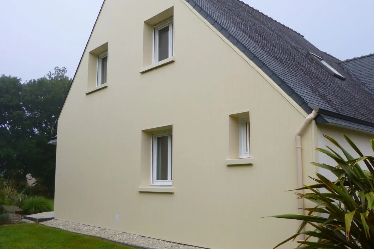 Bardage isolant sur pignon nord