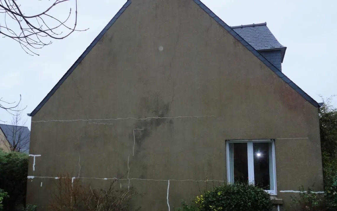 Pose de bardage isolant sur pignon nord