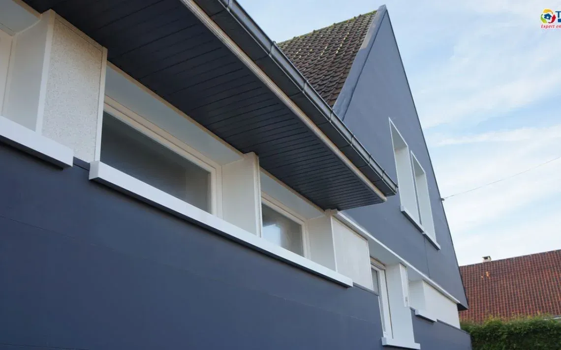 Isolation thermique et embellissement d'une grande maison avec jardin