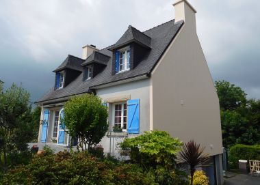 Isolation thermique des pignons d'une maison Néo-bretonne